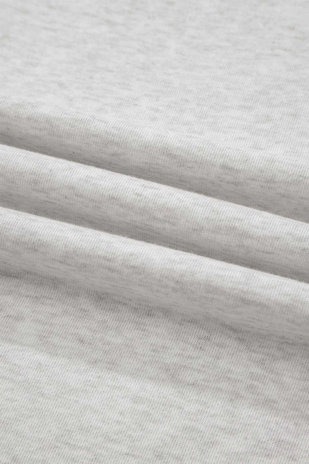 Light Grey Exposed Seam Detail Mock Neck Tee
