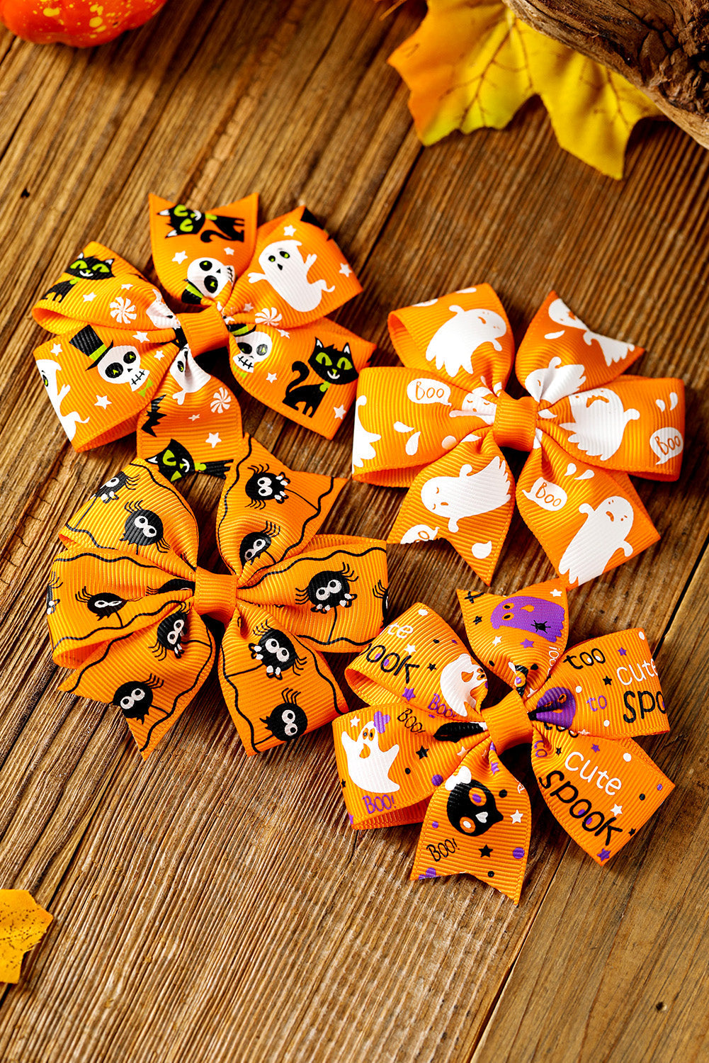 Halloween Haarspange mit zufälligem Muster und Schleife