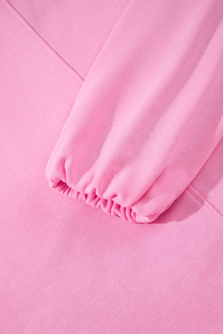 Sachet Pink Zip-up One Piece Long Sleeve Hoodie