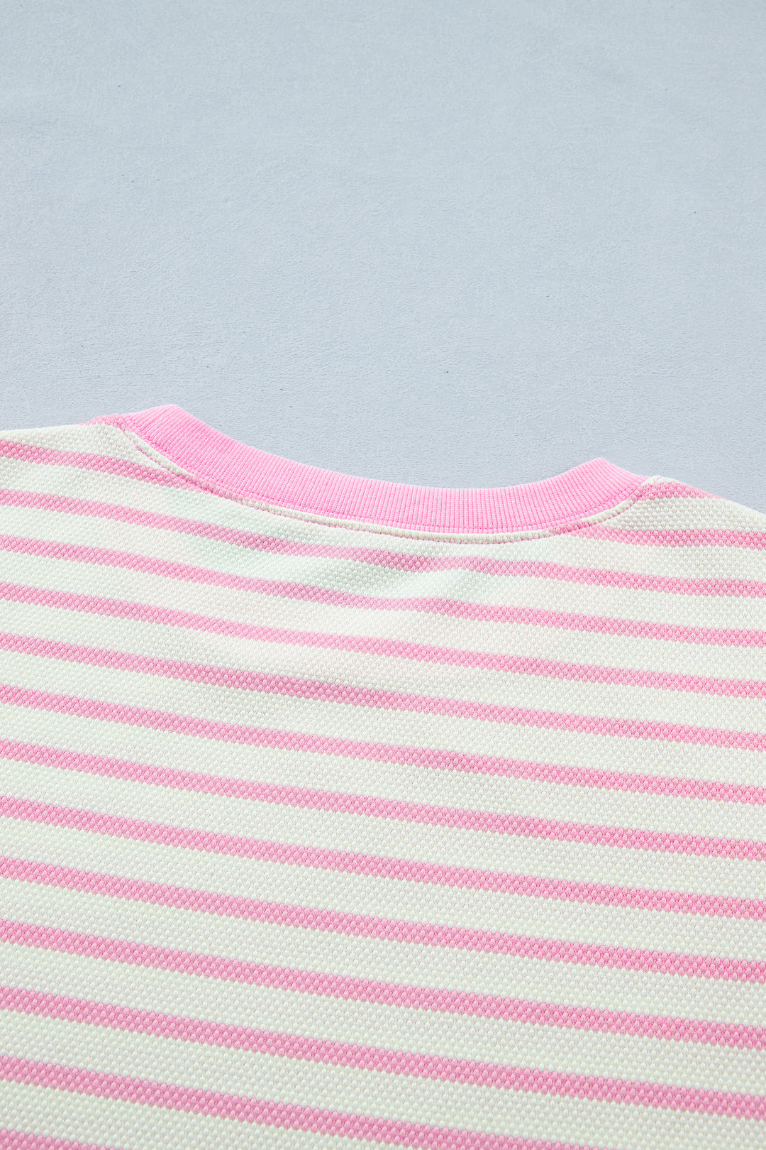 Ruffled Short Sleeve Patchwork Blouse