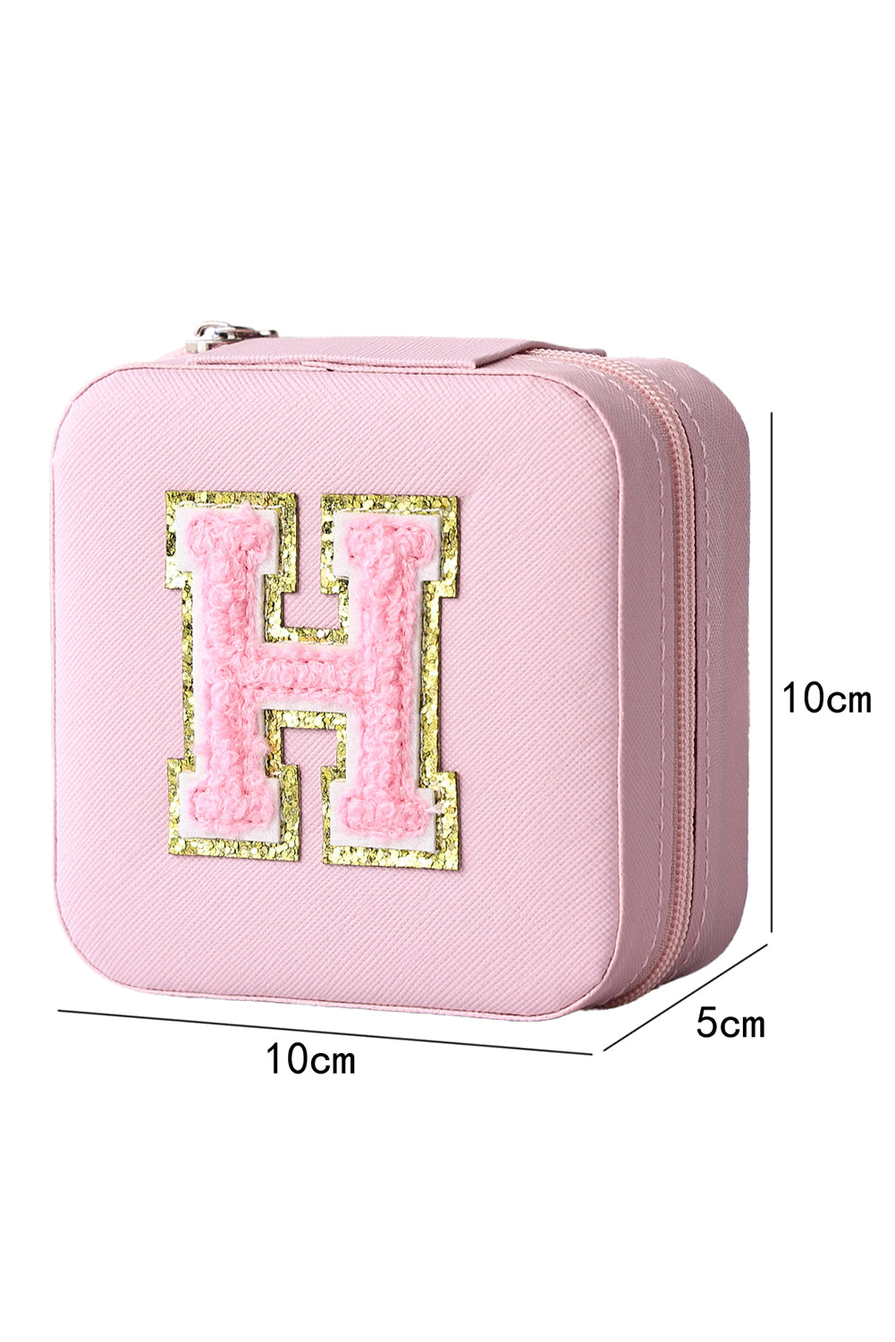 Boîte à bijoux en chenille avec lettres H