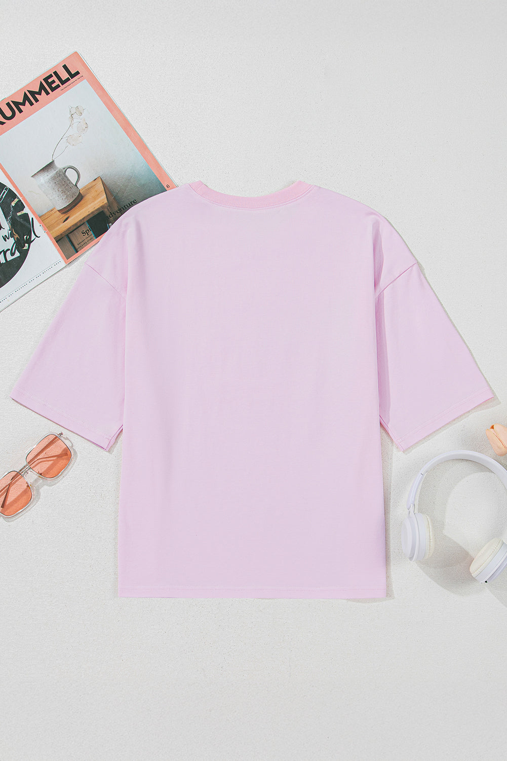 Flag Bow Graphic Crewneck Tee