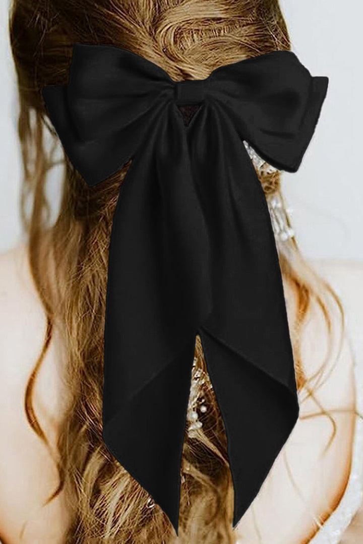 Oversized Ribbon Bowknot Satin Hair Clip