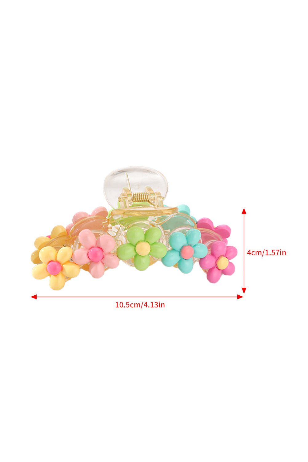 Colorful Flower Shape Large Hair Clawclip