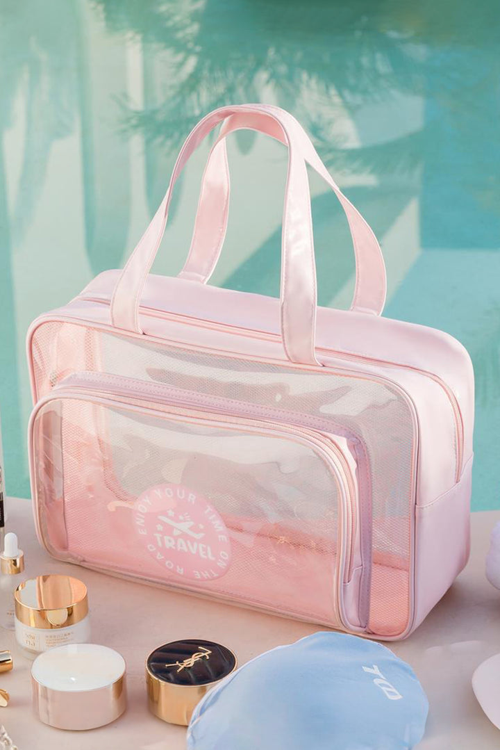 Waterproof Multi Pockets Transparent Travel Makeup Bag