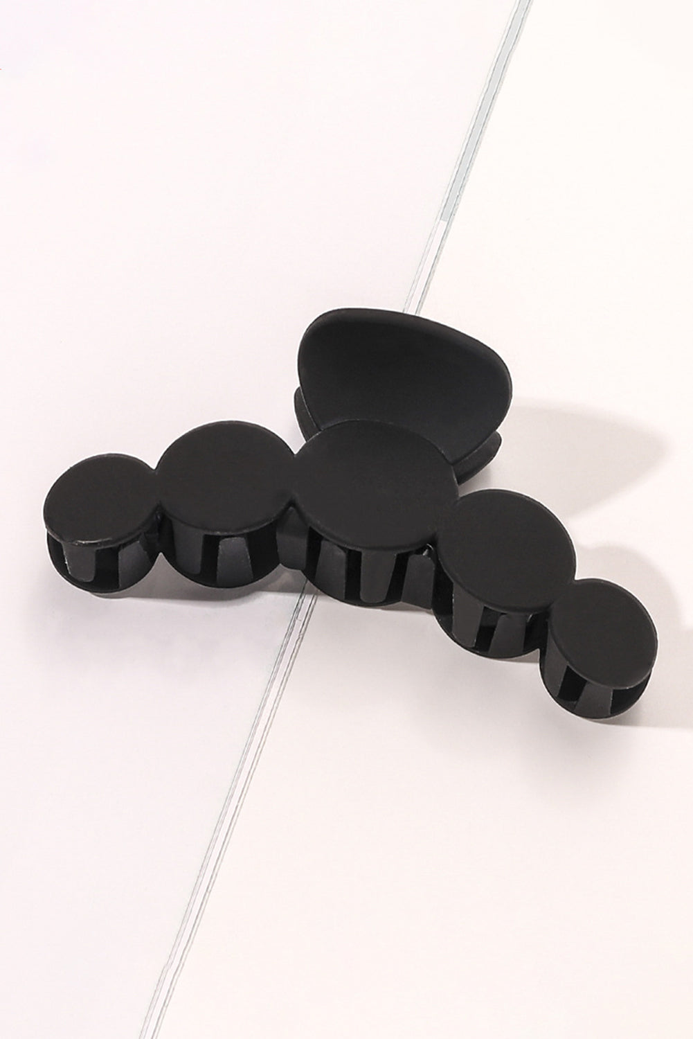 Minimalist 5 Circles Frosted Hair Claw Clip