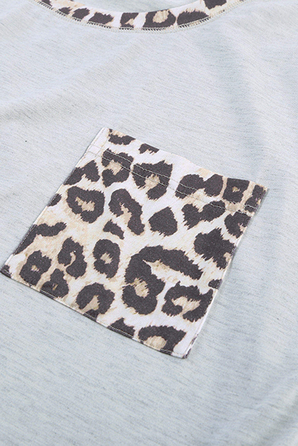 Women's Casual Animal Print Colorblock Short Sleeve Top