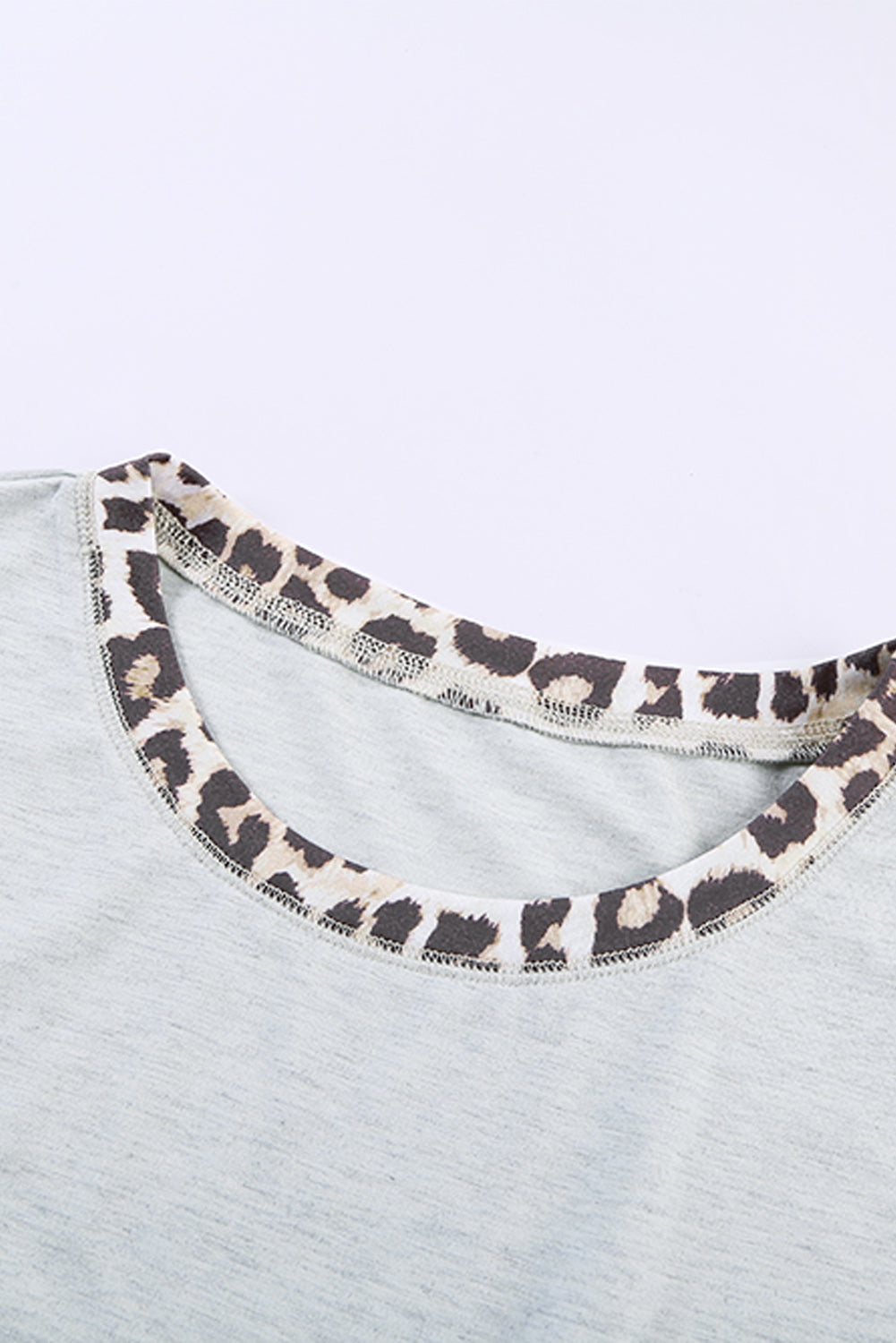 Women's Casual Animal Print Colorblock Short Sleeve Top