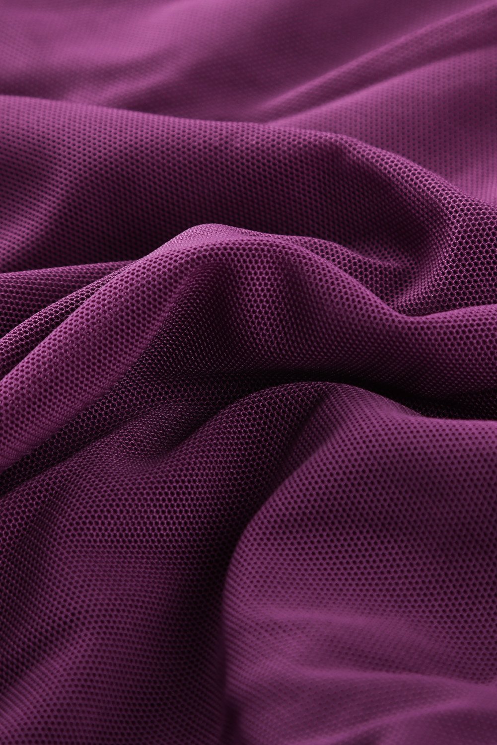 Purple Retro Polka Dot Print Handkerchief Hem Tankini Set