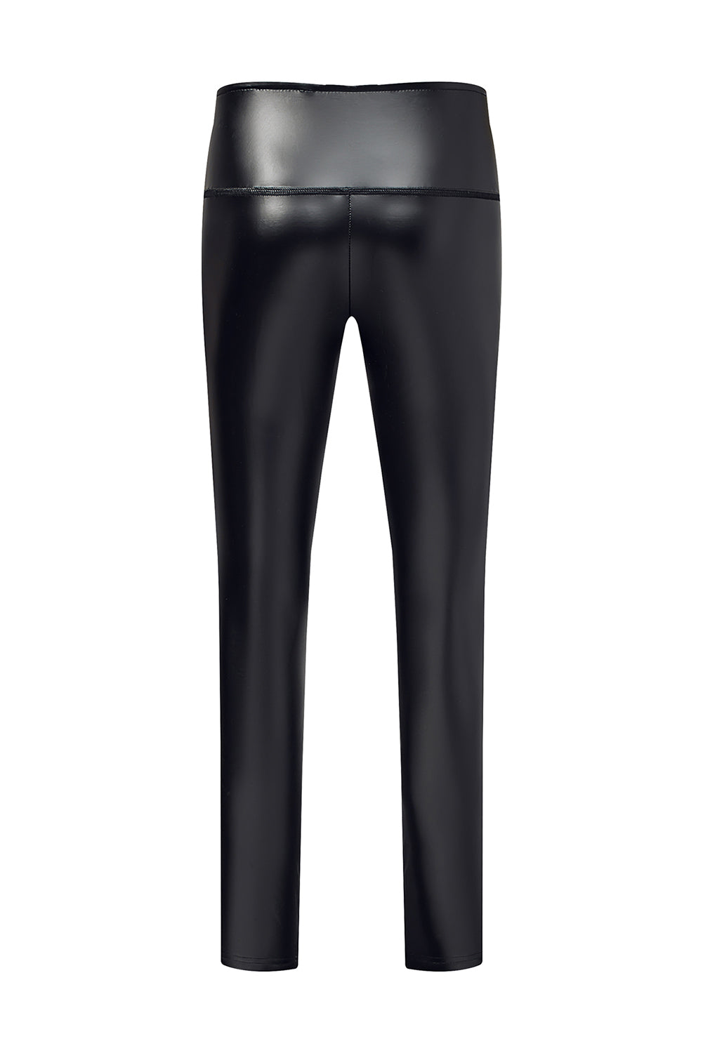 Black Faux Leather High Waist Skinny Leggings