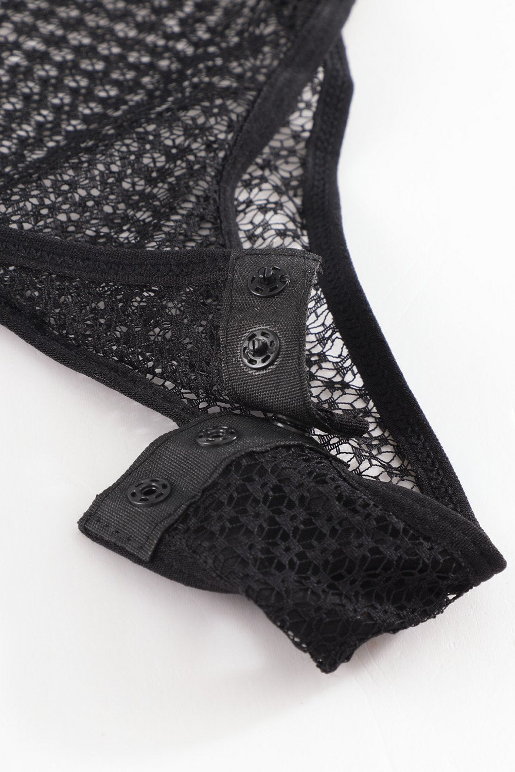 Black Lace Mesh Bodysuit