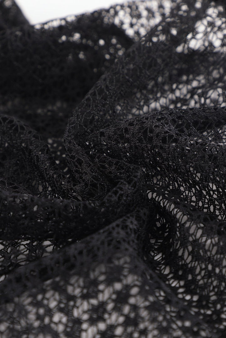 Black Lace Mesh Bodysuit