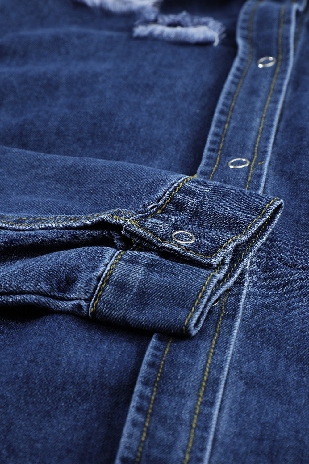 Dark Blue Jeans Shacket