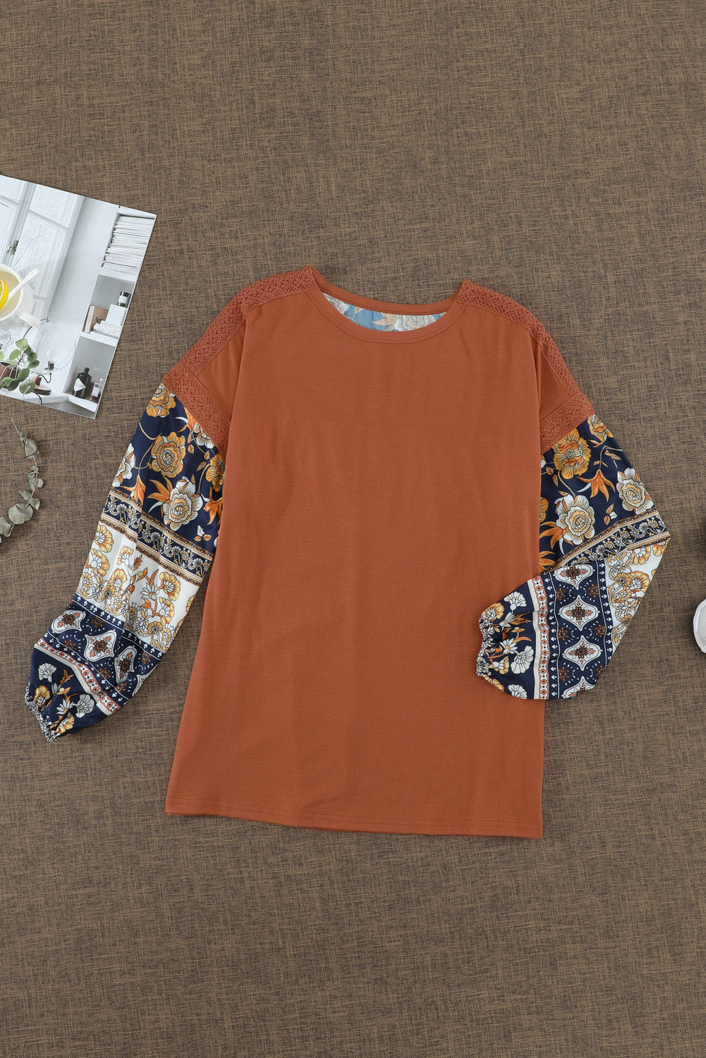 Boho Balloon Sleeve Top