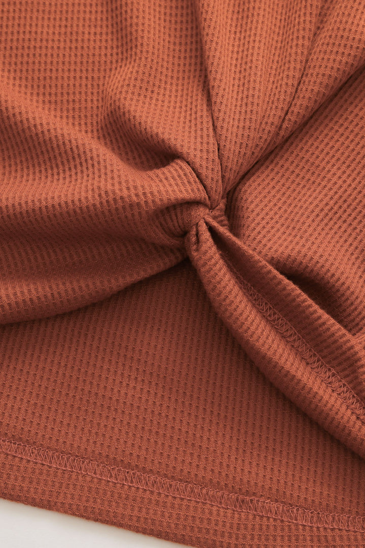 Knit Orange Blouse