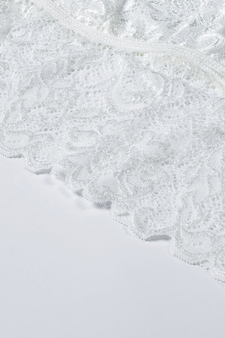 Chic White Crochet Lace Bralette
