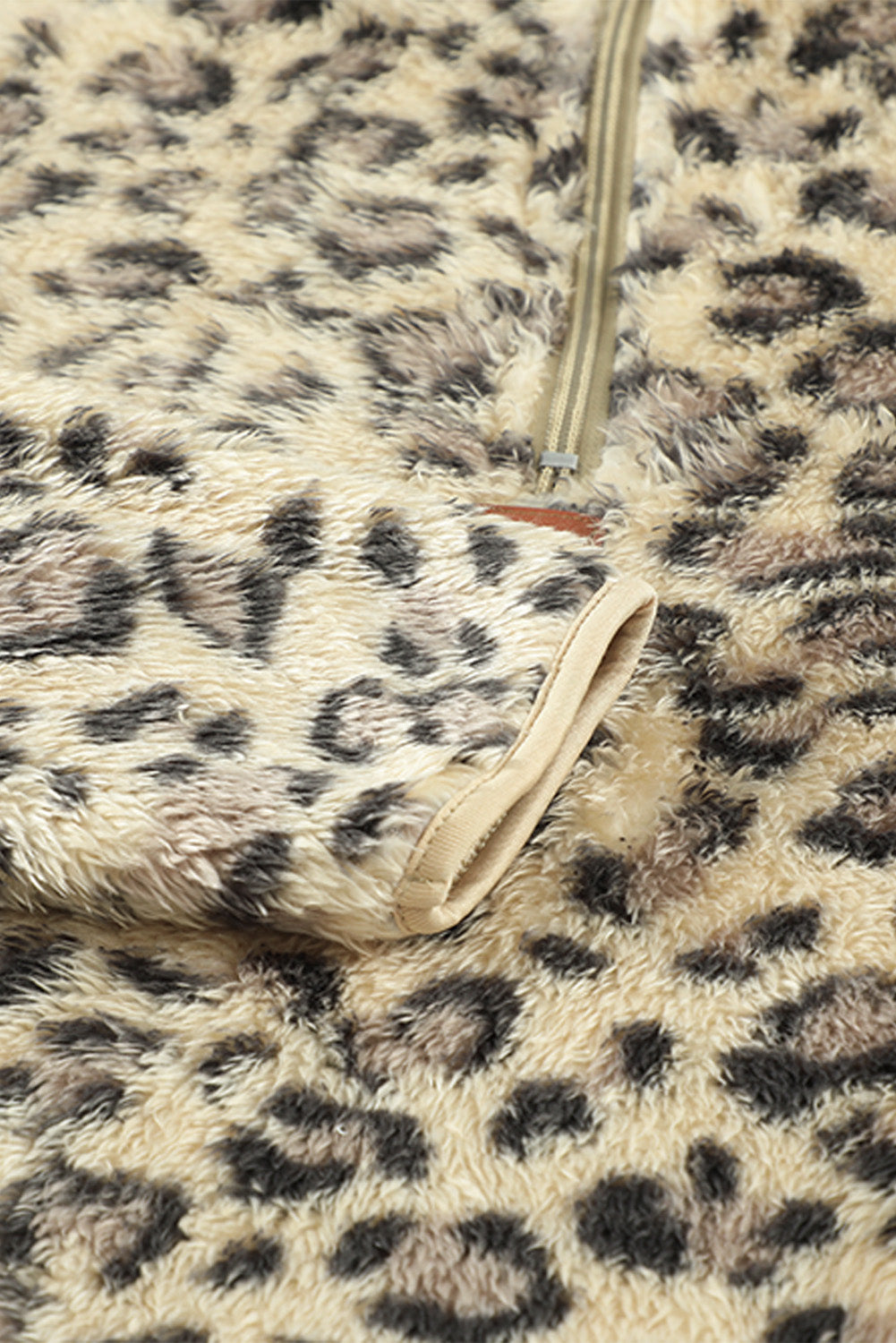 Leopard Fleece Sweatshirt