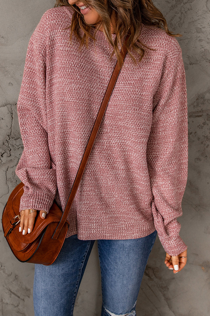Pink Subtle Heather Knit Sweater
