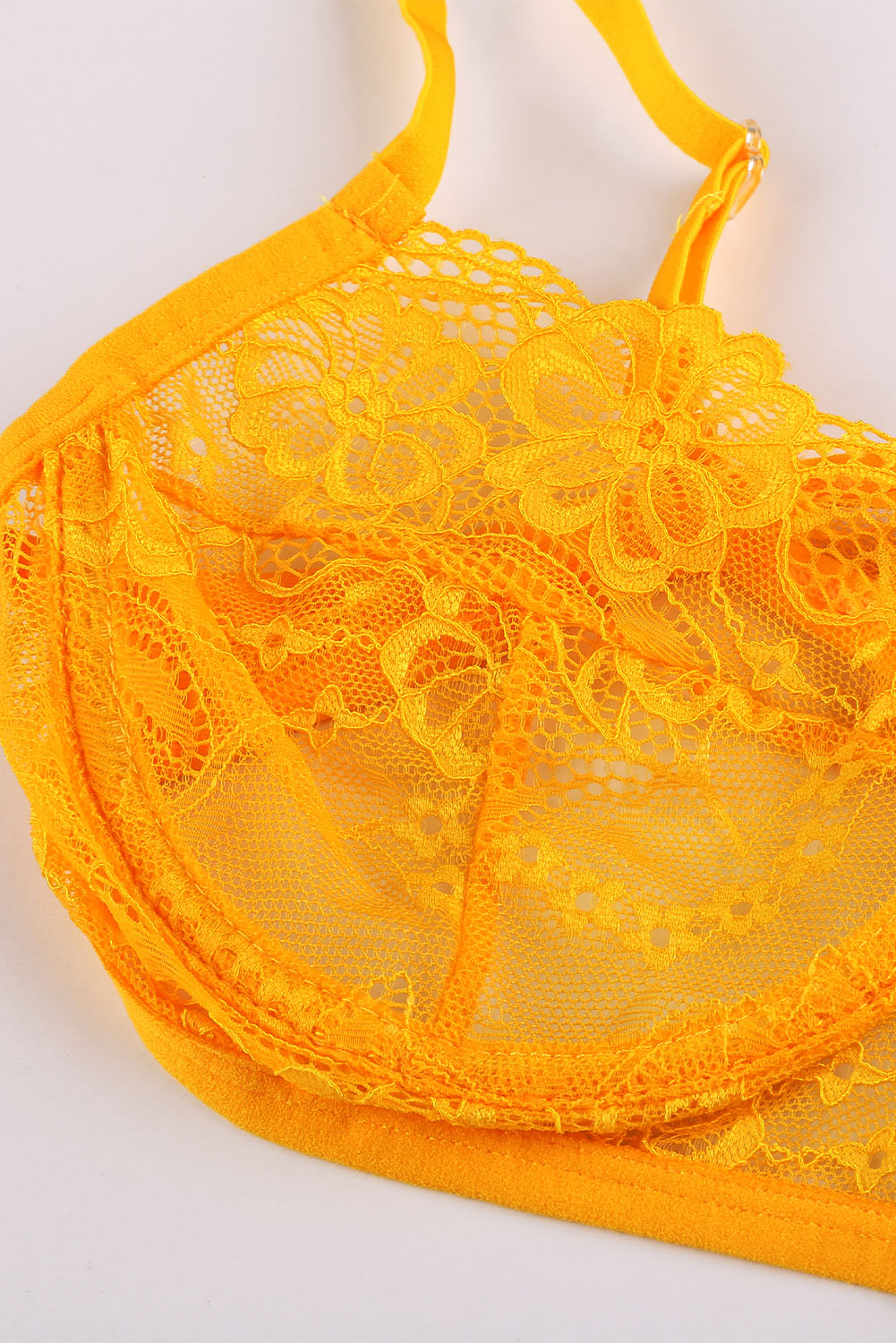Yellow Lace Blossom Balcony&Thong