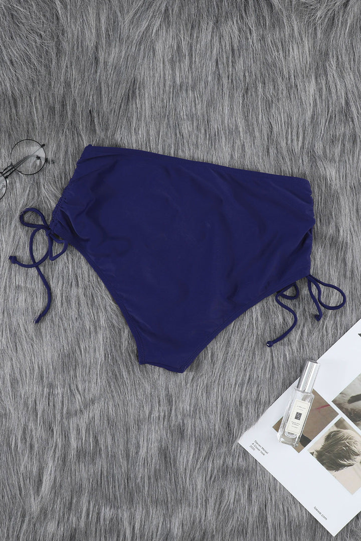 Badehose mit gerüschtem Schnitt und hoher Taille für Damen