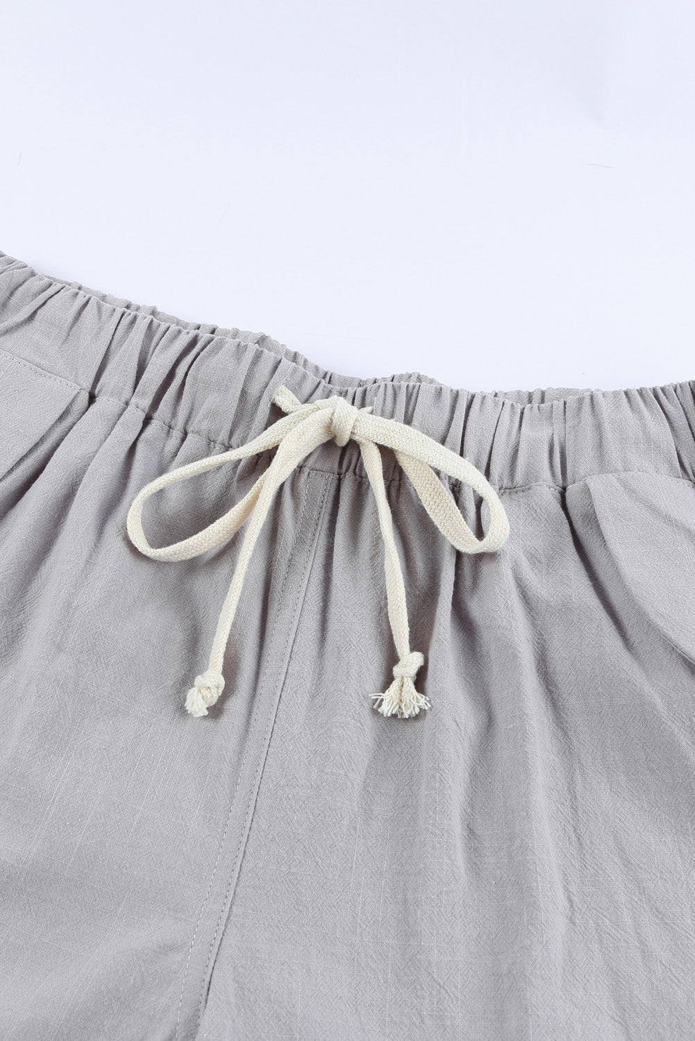 Women Casual Gray Faylin Linen Shorts