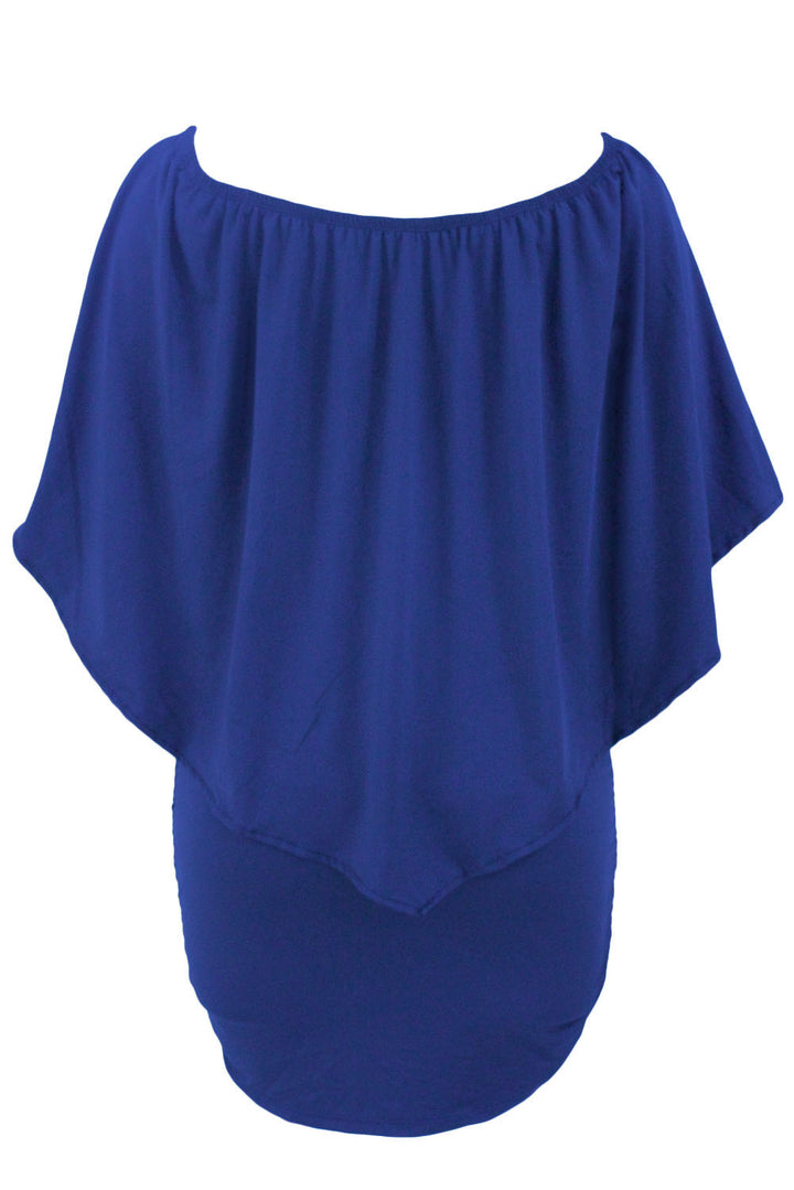 Multiple Dressing Blue Flounce Mini Dress