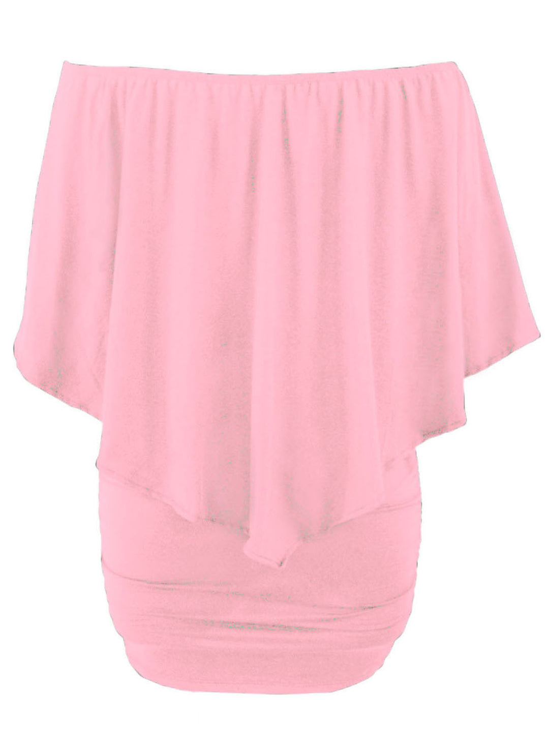 Multiple Dressing Flounced Pink Mini Dress