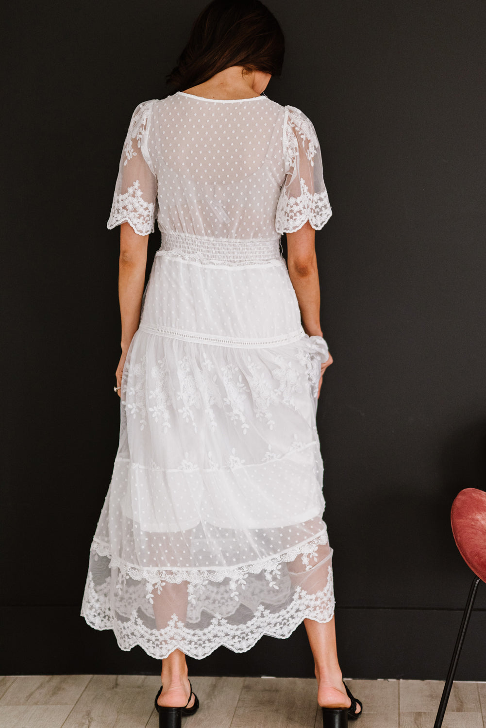 White Chic Luminous Dawn Lace Gown