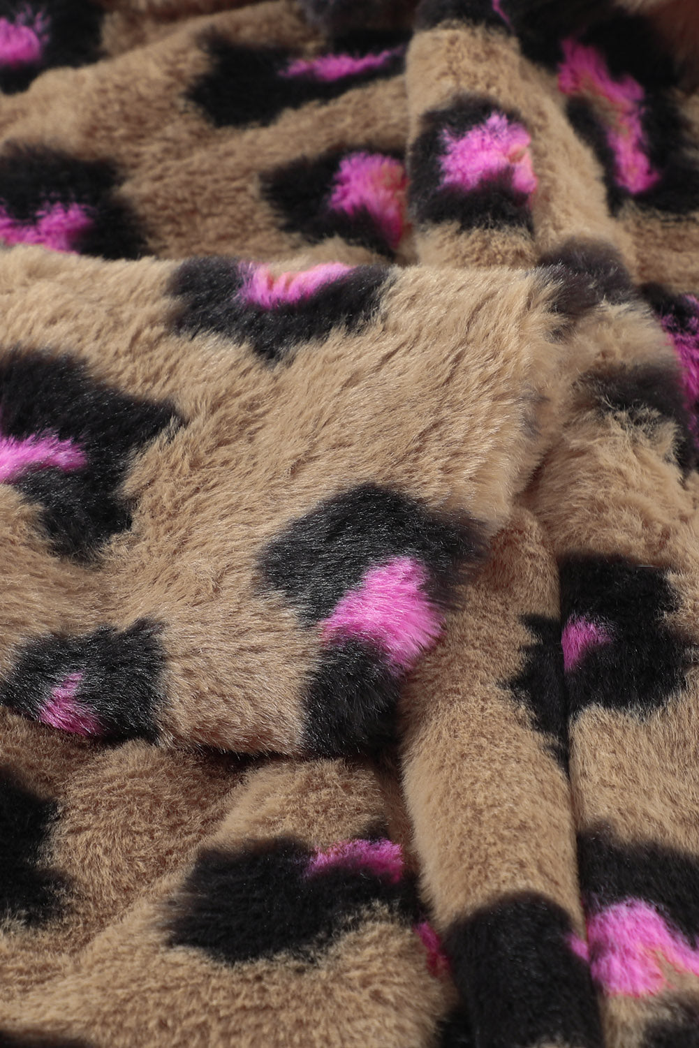 Winter Plush Fur Leopard Coat