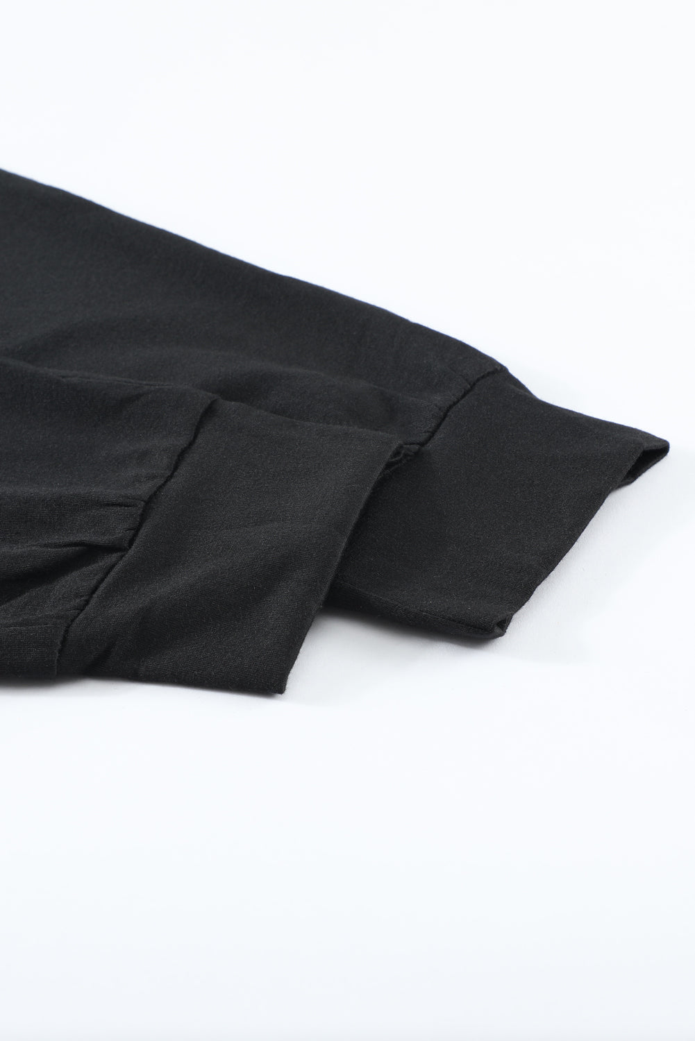 Women's Casual Black Pocketed Drawstring Sports Joggers
