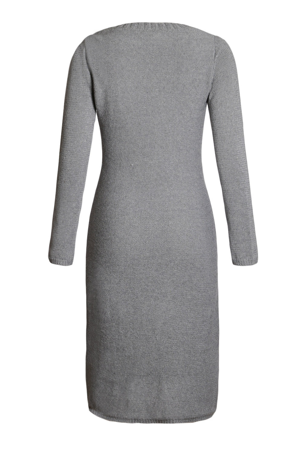 Women’s Gray Hand Knitted Sweater Dress