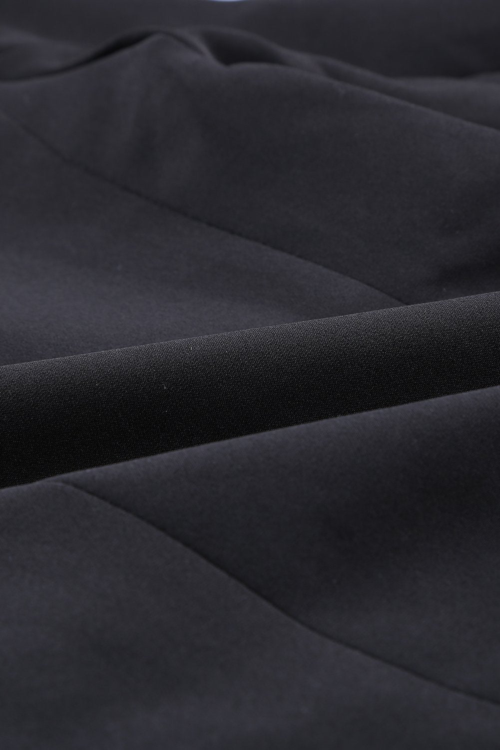 Women's Elegant Black 3/4 Sleeve Double Breasted Blazer