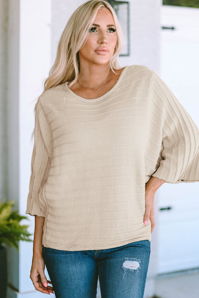 sheer dolman knit♡ womens dolman sleeve top pattern - TikTok Shop